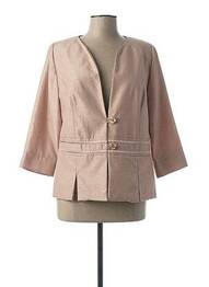Jachete elegante guler în v bej FRANCE RIVOIRE femme