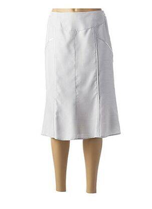 Fustă midi gri FRANCE RIVOIRE femeie
