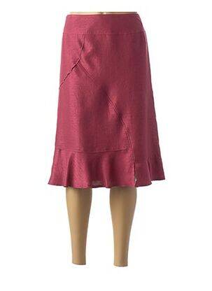 Fustă midi roșu FRANCE RIVOIRE femeie
