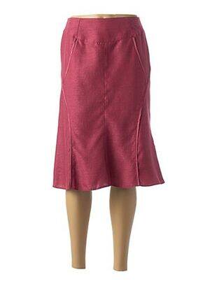 Fustă midi roșu FRANCE RIVOIRE femeie