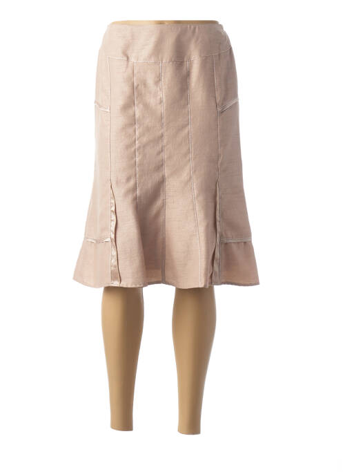 Fustă midi bej FRANCE RIVOIRE femeie