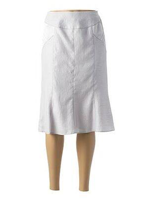 Fustă midi gri FRANCE RIVOIRE femeie