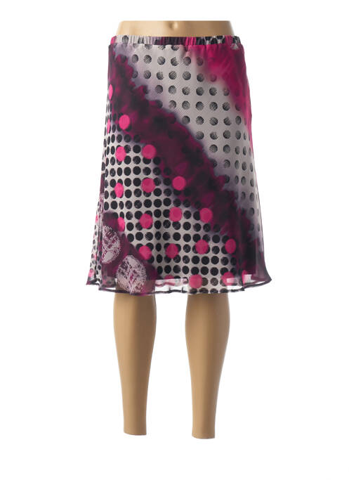 Fustă midi roz LISA CHESNAY femeie