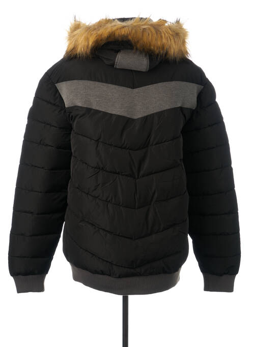 Geacă matlasată buzunare cu glugă negru KAPORAL homme