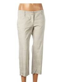 Pantalon trei sferturi elasticitate talie joasă gri TEENFLO femeie