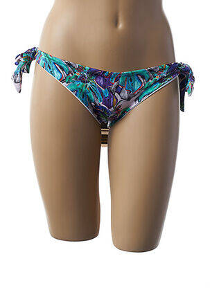 Chiloți de baie imprimeu floral bikini albastru 100% BRASIL femeie