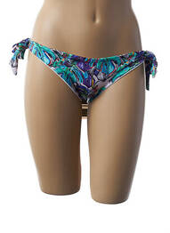 Chiloți de baie imprimeu floral bikini albastru 100% BRASIL femeie