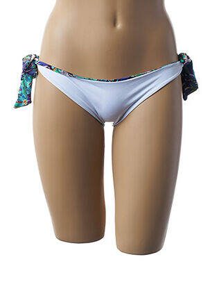 Chiloți de baie imprimeu floral bikini albastru 100% BRASIL femeie