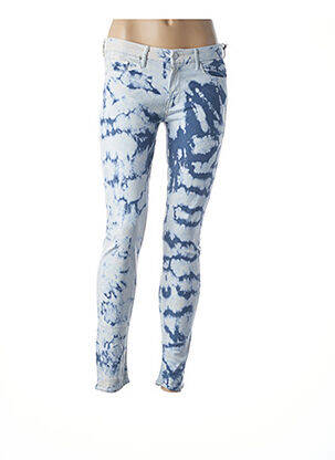 Pantalon slim albastru MOTHER femeie