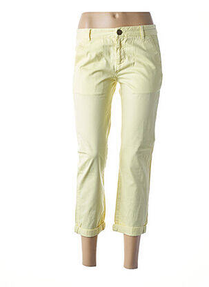 Pantalon 7/8 croială chino talie joasă galben CURRENTE/ELLIOTT femeie