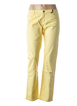 Pantalon slim talie joasă talie joasă galben MUSE OF LOVE femeie