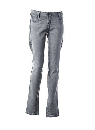Pantalon slim talie joasă talie joasă gri BLEULAB femeie