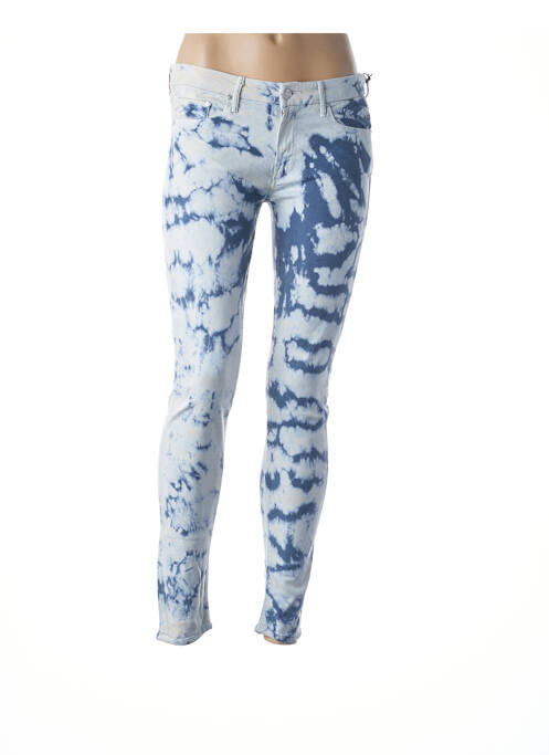 Pantalon slim albastru MOTHER femeie