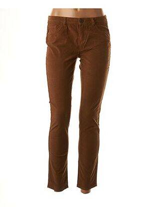 Pantalon 7/8 elasticitate talie joasă maro LAB DIP PARIS femeie