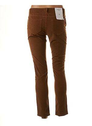 Pantalon 7/8 elasticitate talie joasă maro LAB DIP PARIS femeie