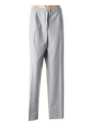 Pantalon drept talie cu cleme talie înaltă gri KARTING femme