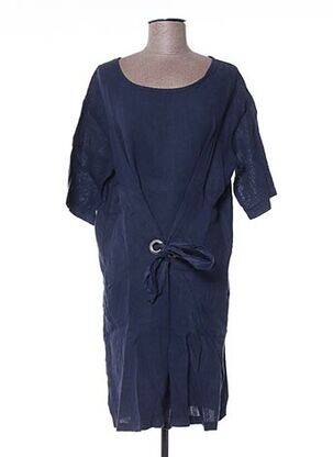 Rochie midi guler rotund albastru LA FEE MARABOUTEE femeie