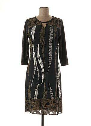 Rochie midi mâneci 3/4 mâneci 3/4 negru MERI & ESCA femeie