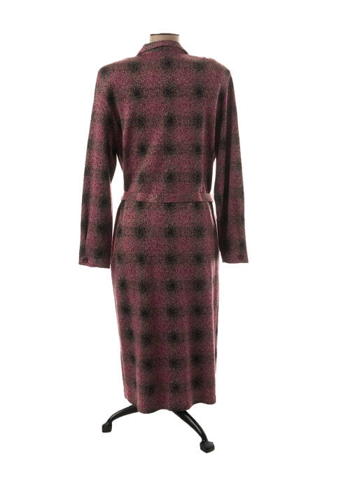 Rochie midi roz FRANCE RIVOIRE femeie