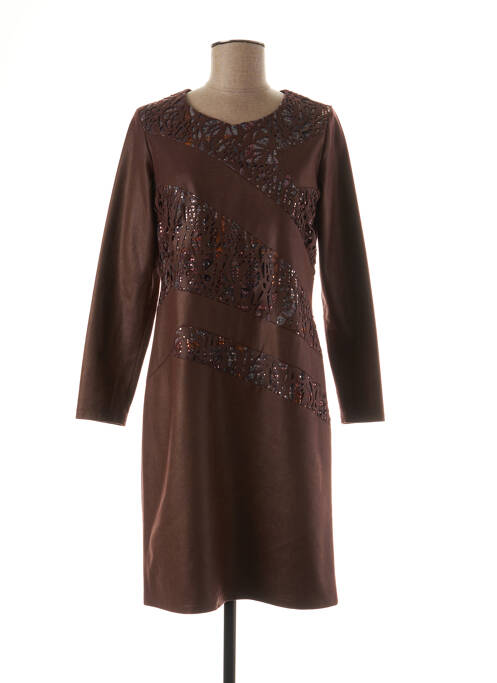 Rochie midi maro MERI & ESCA femeie