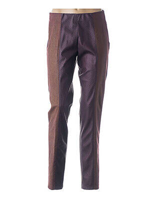 Pantalon subțire talie înaltă maro MERI & ESCA femeie