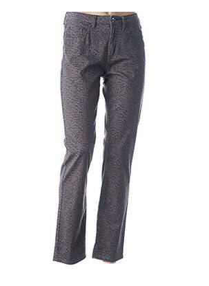 Pantalon 7/8 închidere cu fermoar sub clapetă cu nasturi mărime normală maro GUY DUBOUIS femeie