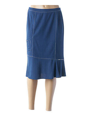 Fustă midi albastru GUY DUBOUIS femeie