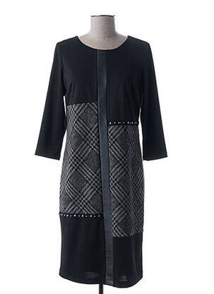 Rochie midi mâneci 3/4 mâneci 3/4 negru GUY DUBOUIS femeie