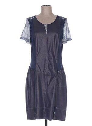 Rochie midi mâneci scurte mâneci scurte albastru MERI & ESCA femeie