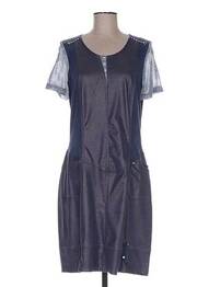 Rochie midi mâneci scurte mâneci scurte albastru MERI & ESCA femme