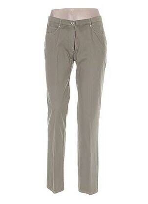 Pantalon slim verde GUY DUBOUIS femeie