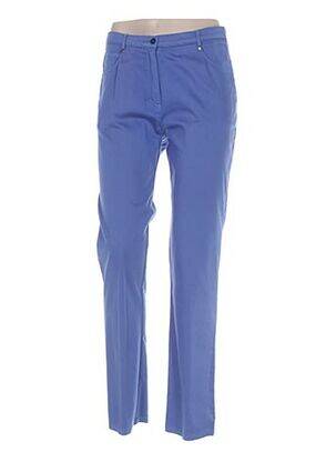 Pantalon slim talie joasă talie joasă albastru FRANCE RIVOIRE femeie