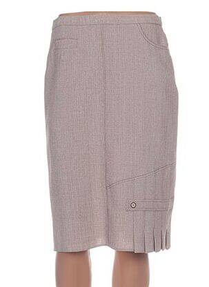 Fustă midi bej FRANCE RIVOIRE femeie