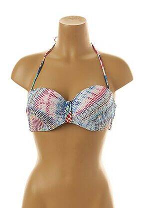 Sutien de costum de baie top sutien modelat top sutien modelat albastru PROMISE femeie