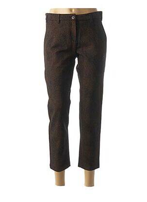 Pantalon 7/8 elasticitate talie joasă maro DENIM &DRESS femeie