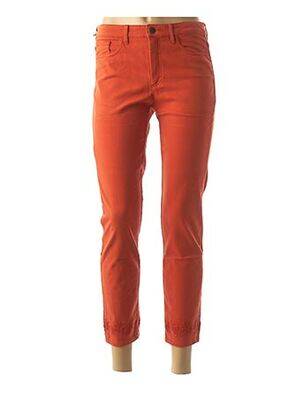 Pantalon 7/8 elasticitate talie joasă portocalie DENIM &DRESS femeie