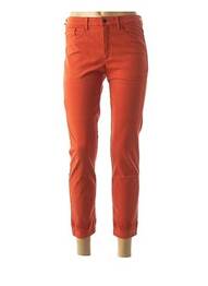 Pantalon 7/8 elasticitate talie joasă portocaliu DENIM &DRESS femme