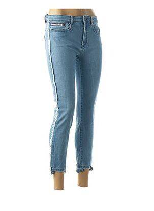 Blugi cu croială slim subțire talie joasă albastru DENIM &DRESS femeie