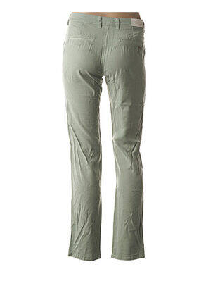 Pantalon croială dreaptă talie joasă verde COUTURIST femeie