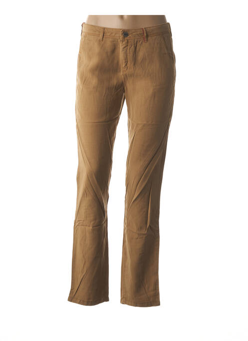 Pantalon croială dreaptă talie joasă maro COUTURIST femme