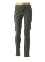 Pantalon subțire talie joasă verde COUTURIST femme