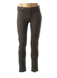 Pantalon buzunare talie joasă maro COUTURIST femeie