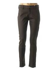 Pantalon buzunare mărime normală maro COUTURIST femeie