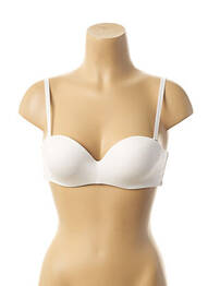 Sutien broderie top bentiță alb GEMMA femme
