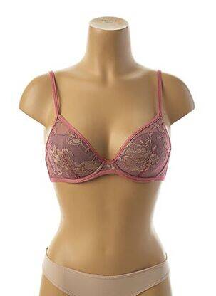 Sutien efect material satinat top sutien modelat roz VANITY FAIR femeie