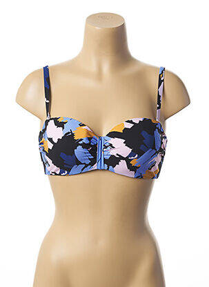 Sutien de costum de baie top sutien modelat top sutien modelat albastru LOU femeie