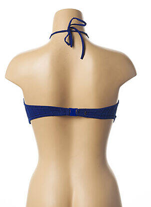 Sutien de costum de baie elasticitate top sutien modelat albastru LOU femeie