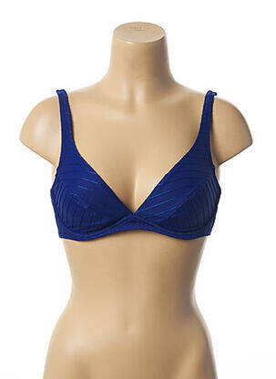 Sutien de costum de baie elasticitate albastru LOU femeie