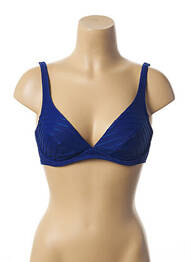 Sutien de costum de baie elasticitate albastru LOU femeie