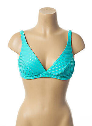 Sutien de costum de baie elasticitate albastru LOU femeie
